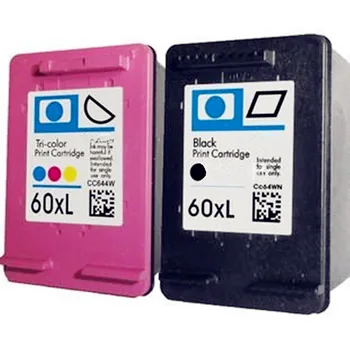 

hisaint For HP 60 CC643WN Black and Color Ink Cartridges for HP60 60xl for DJ D2530/D2560/F4280/PhotoSmart C4600/C4680 Printer