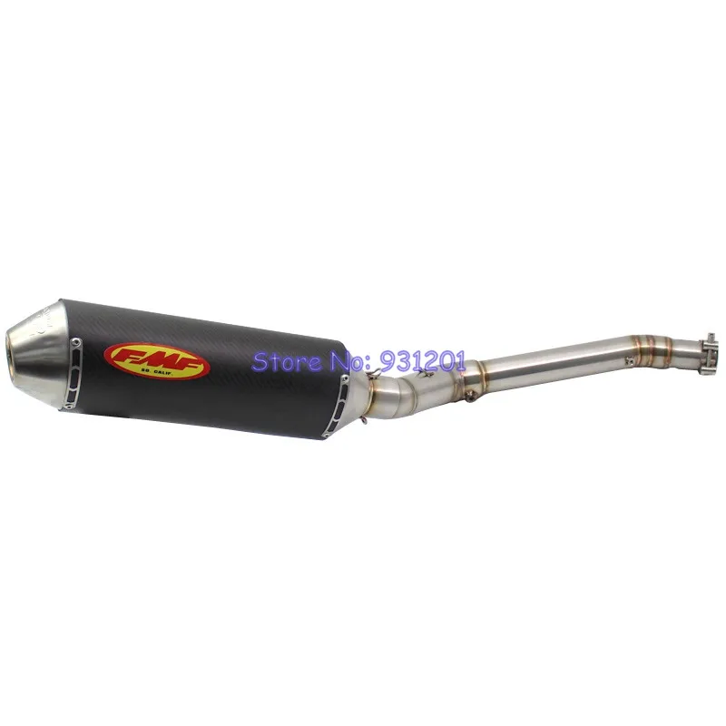 

For Suzuki DRZ400 DRZ 400 DR-Z 400 FMF Exhaust System Motorcycle Middle Link Pipe with Carbon Fiber Muffler Escape Moto
