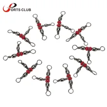 Leo 10 шт./компл. 5# рыболовный захват поворотный прокат вертлюги рыболовная приманка линейный разъем мини 3 способа рыболовные снасти аксессуар