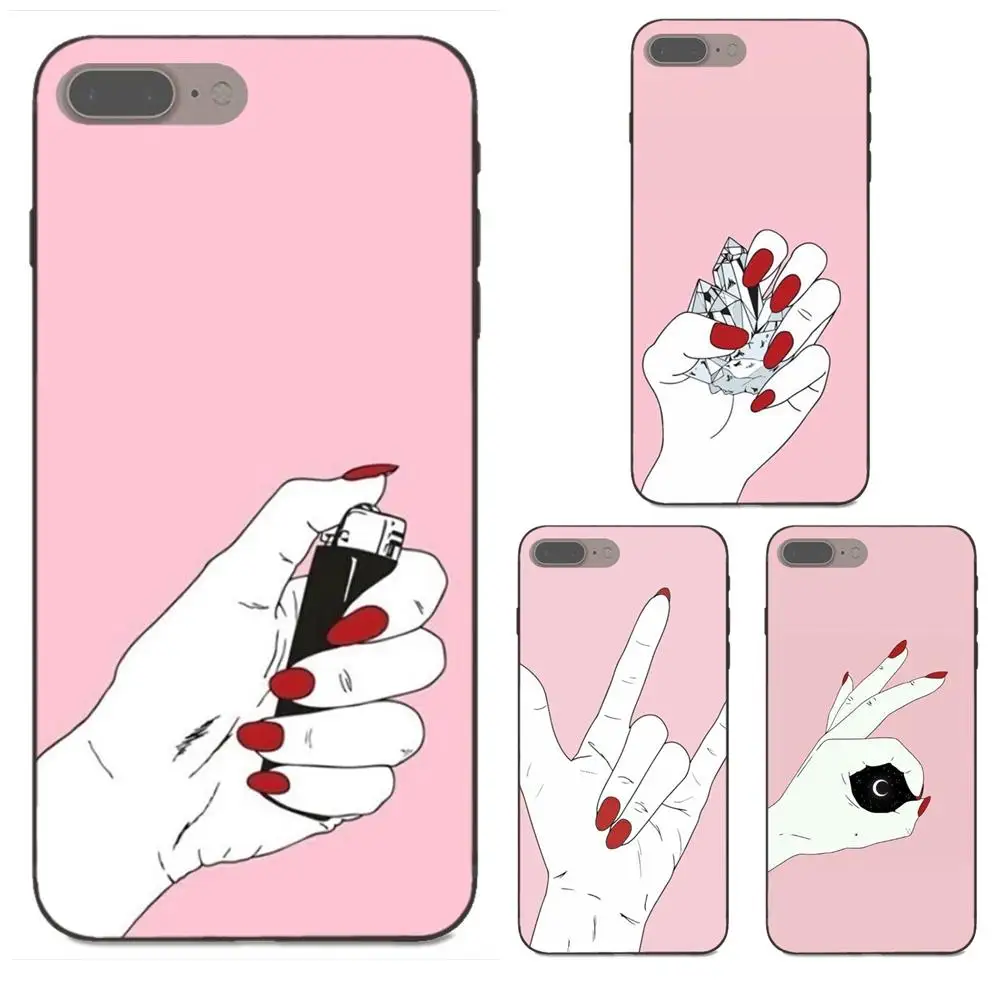 

For Galaxy C5 C7 J1 J2 J3 J330 J5 J6 J7 J730 2017 Ace Core Duo Max Mini Plus Prime Pro Cover Best Friends Makeup Pink Nails