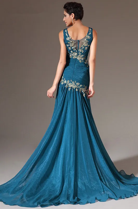Freeshipping-New-Trumpet-Mermaid-Scoop-Neckline-Court-Train-Formal-Evening-Dress (2)