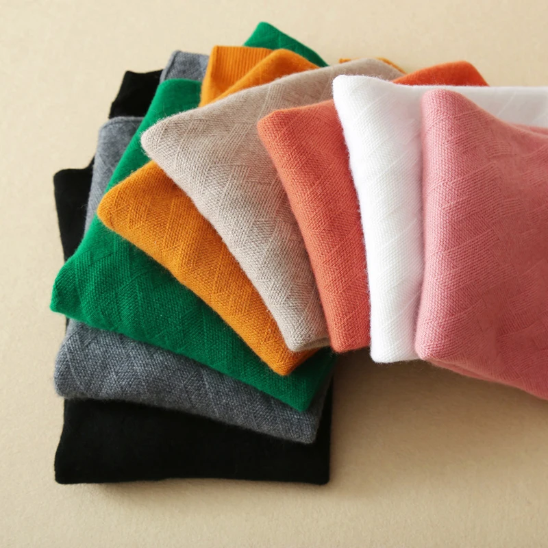 Autumn and winter high collar cashmere sweater 2018 new solid color quality loose large size sweater comfortable and soft