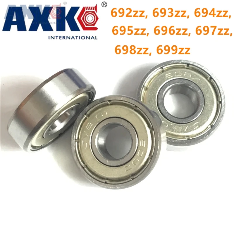2 unidades de rodamientos de bolas SS 695 ZZ 5 x 13 x 4 acero inoxidable