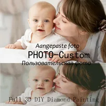 Фото на заказ, алмазная вышивка, сделай сам, 5D, индивидуальный заказ, алмазная живопись, вышивка крестиком, 3D, полная Мозаика из стразов, украшение, Рождество