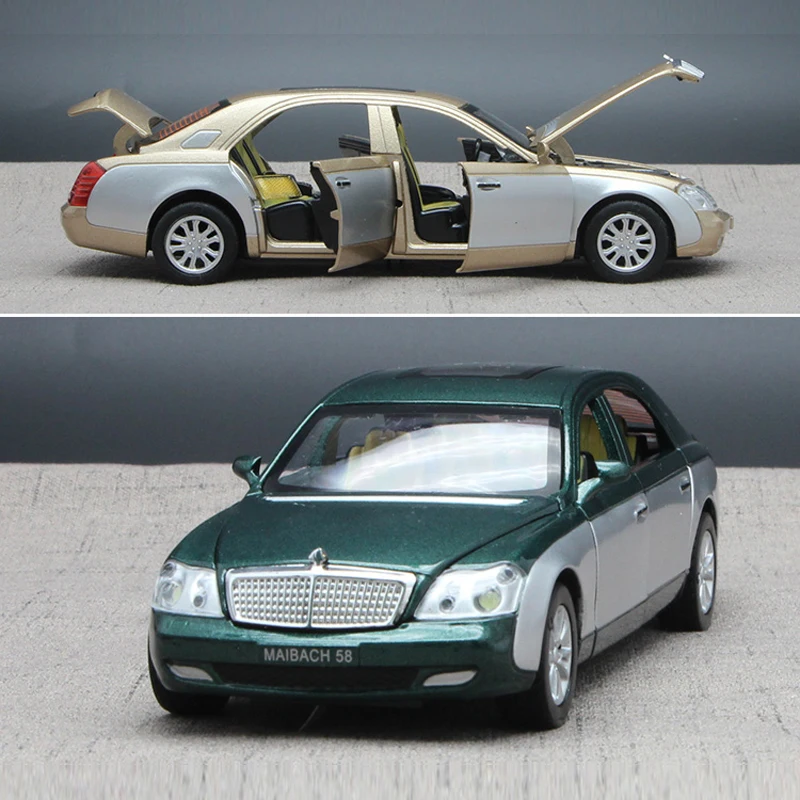 Maybach литой под давлением автомобиль Реплика масштабная модель 18 см игрушки для