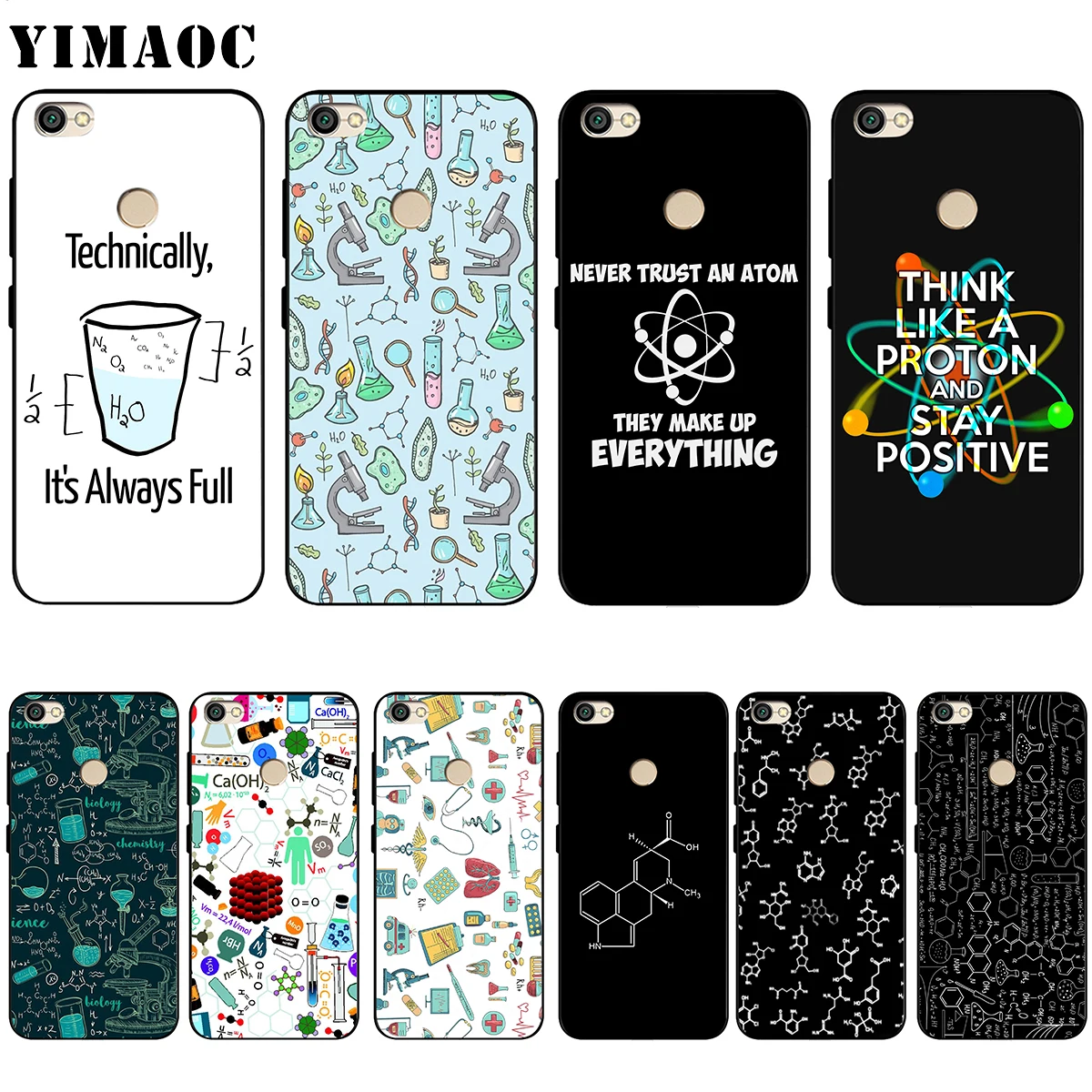 

YIMAOC Biology and Chemistry Silicone Case for Xiaomi Redmi Note 4 4x 4a 5 5a 6 8 Pro Prime Plus