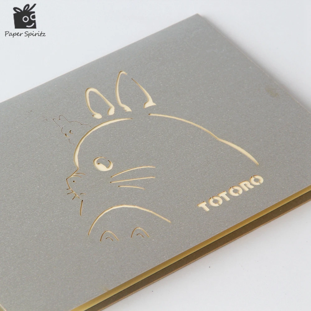 3d Birthday Card Totoro Christening Baby Shower Invitations Laser Cut Thank You Christmas Party Cards With Envelopes Blank Gift Card Savings Card Flashlightcard Stock Paper Weight Aliexpress