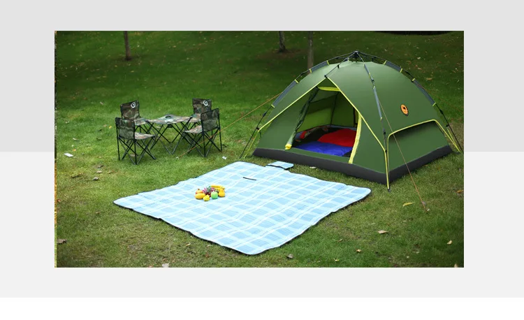 3-4 pessoas camping automático barraca de acampamento