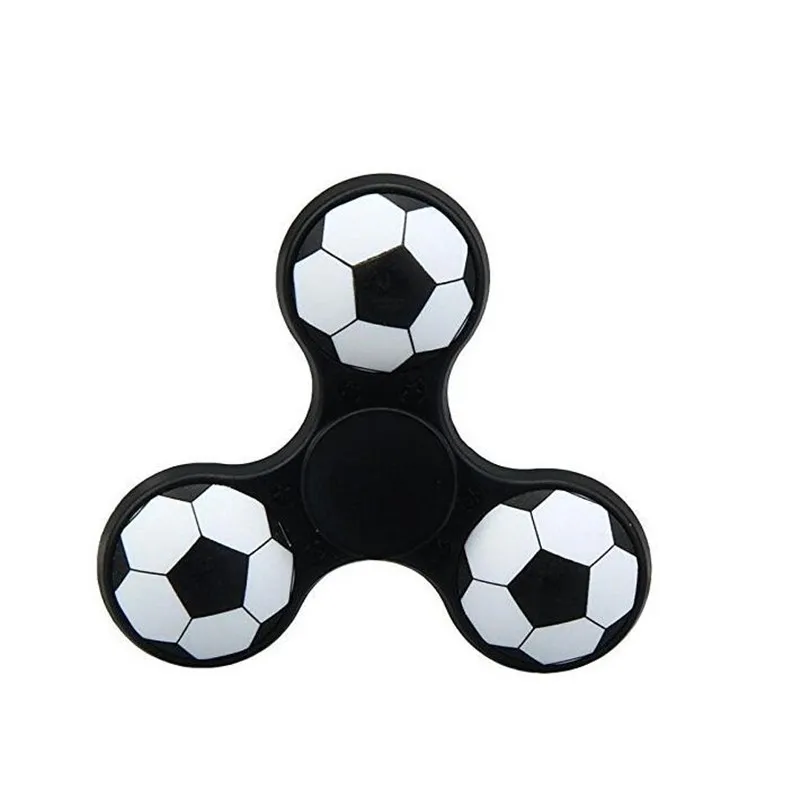 4 Cores Estilos de Plástico ABS Fidget Spinner Spinner Spinner Rolamentos De Cerâmica Para O Autismo Futebol Basquete Padrão de Mão E TDAH