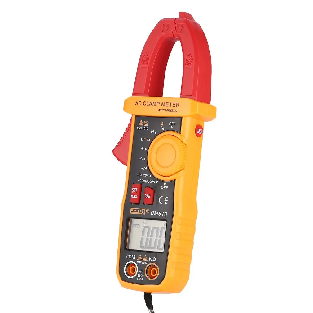 Yadianna Portable Scientific Multimeter UA2018B Black Handheld Digital Clamp Meter DC/AC Voltage Measuring Digital Profesional Yadianna Portable Scientific Multimeter UA2018B Black Handheld Digital Clamp Meter DC/AC Voltage Measuring Digital Profesional