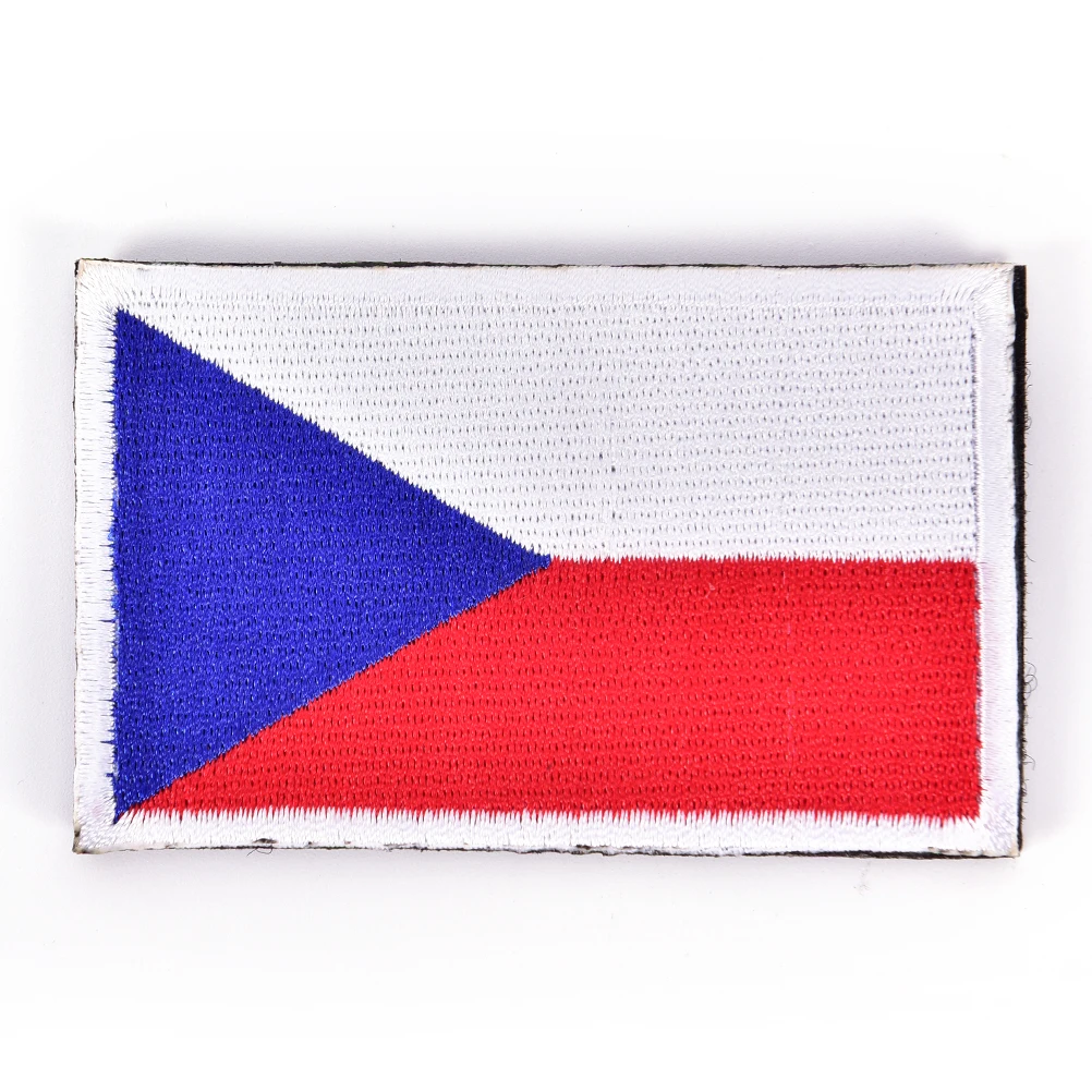 

Czech Republic National Embroidered Flag Badges Patch For Clothing Backpack Armband Military Embroidery Tactical