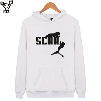 

KPOP Scar Mens Hoodies And Sweatshirts In White Fashion Streetwear Style Funny Hooded Sweatshirts 4XL XXS Hoodies Men Sportswear