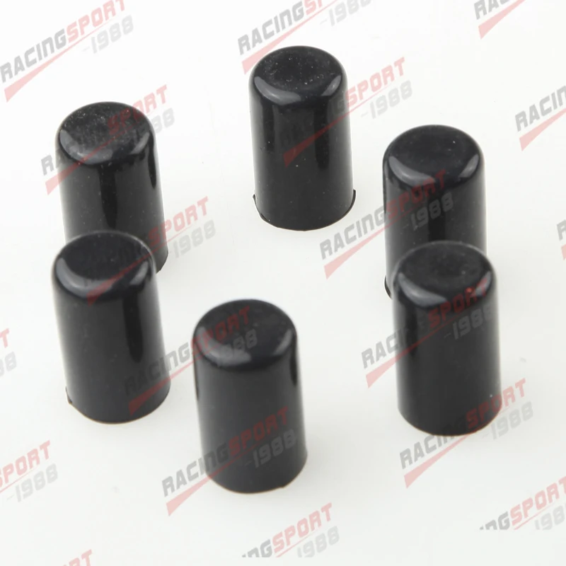 Silicone Blanking Cap 6pcs 16mm Silicone Blanking Cap Intake Vacuum Hose End Bung Plug Silicon Cap