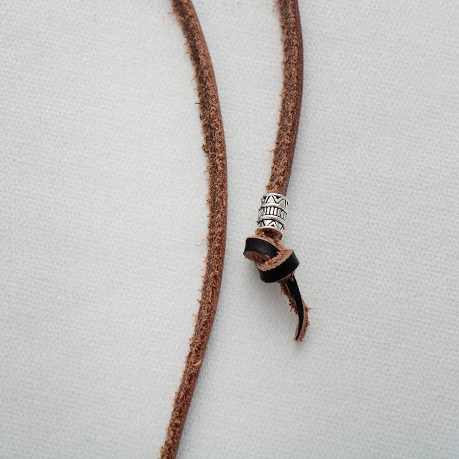 Винтажное ожерелье с подвеской для мужчин и женщин позолоченное ожерелье из натуральной кожи с натуральным камнем ожерелье в стиле панк-рок