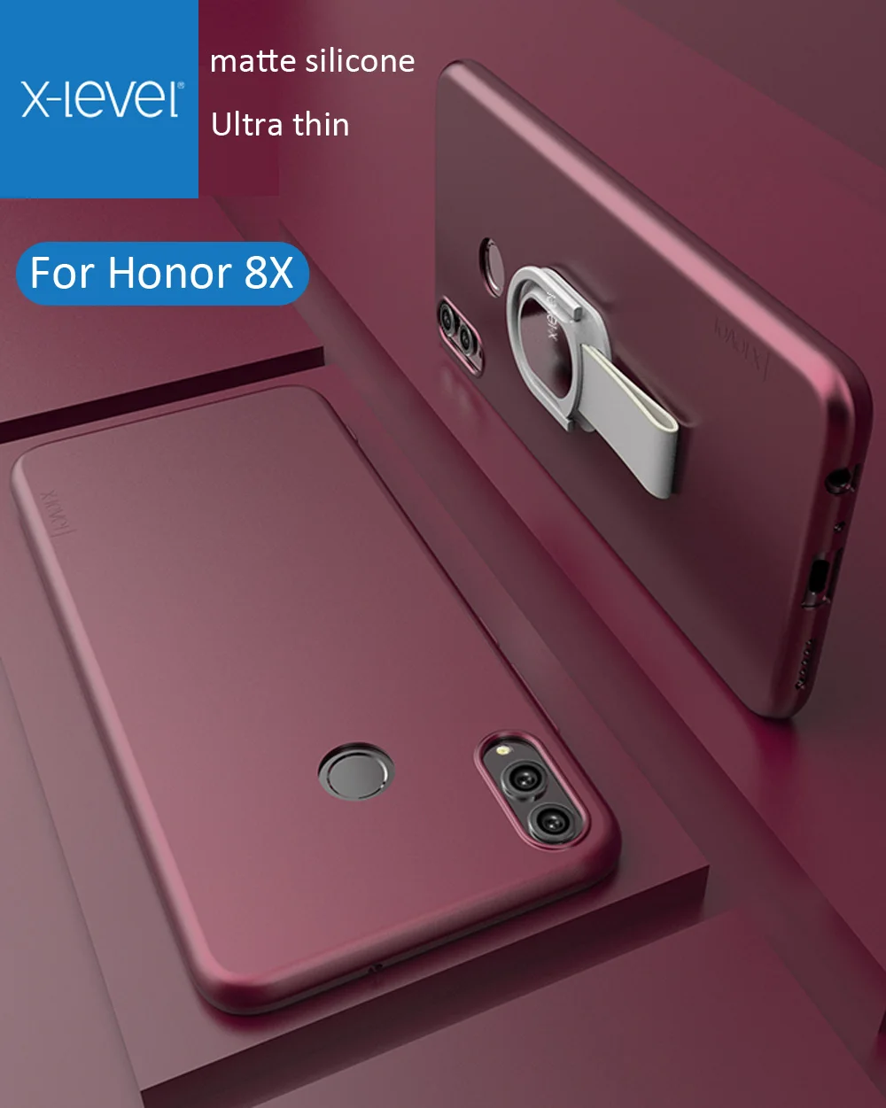 X-Level Мягкий силиконовый чехол для huawei Honor 8X X уровень ультра тонкий матовый ТПУ