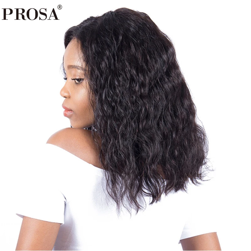

Short Human Hair Lace Front Bob Wig Brazilian Wavy Lace Front Human Hair Wigs Pre Pluked Bleached Knots Remy Prosa