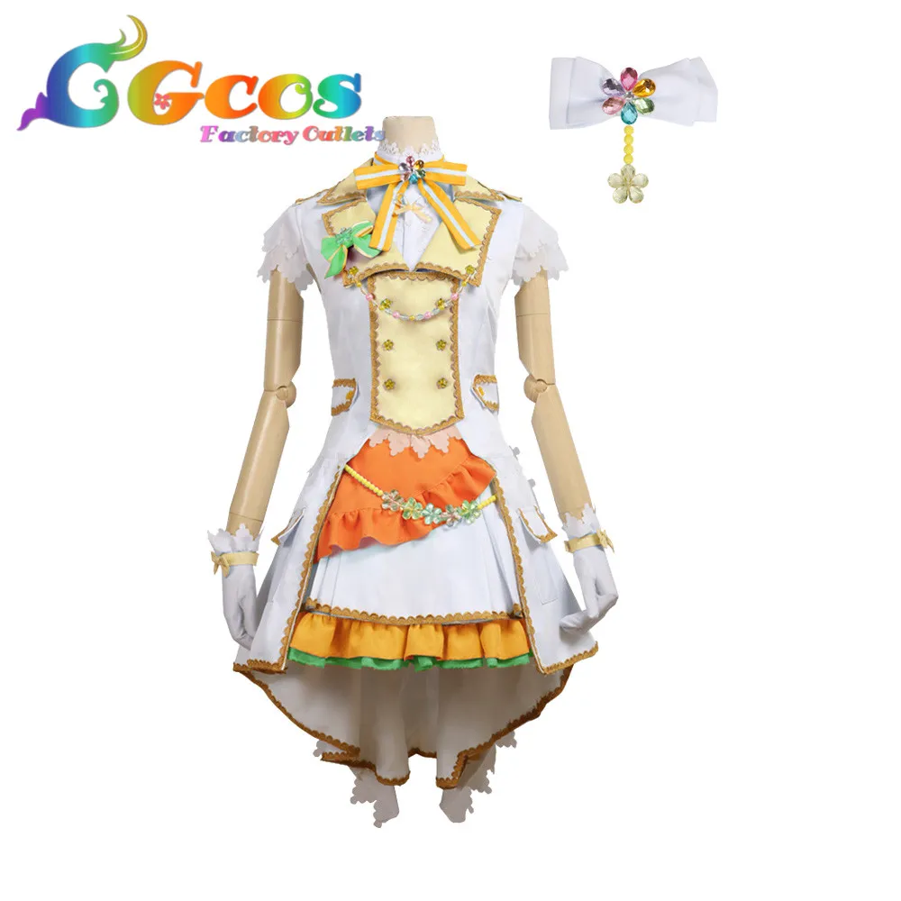 CGCOS Косплей Косплэй костюм Bang Dream Пастель* палитра 2nd один shirasagi японская аниме костюмы с платьем одежда, сшитая на заказ форма