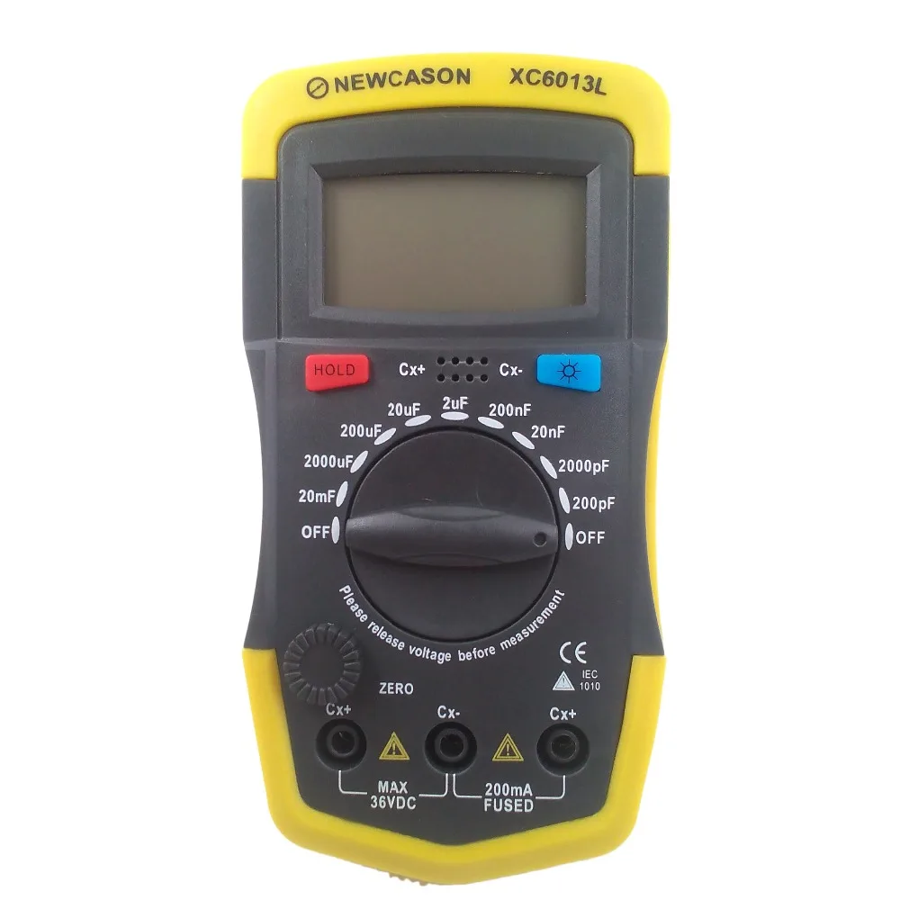 Ceny Cyfrowy miernik pojemności XC6013L Tester kondensatora mF uF miernik pojemności miernika obwodu