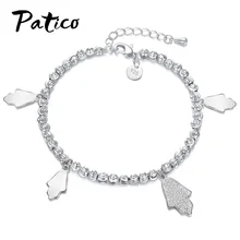 Высочайшее качество, браслет в виде ладони, магический для женщин, Миро, проложенный кристаллами, браслет в форме руки, модный, 925 пробы, серебряный цвет, ювелирное изделие, подарок