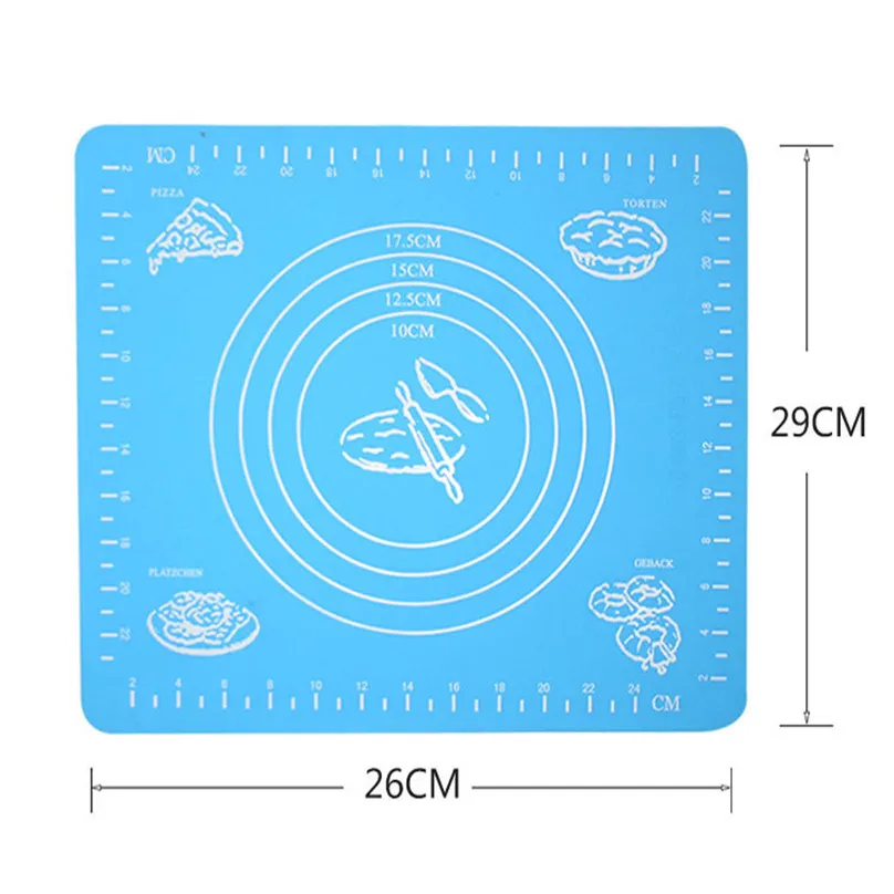 Silicone Baking Mat Thickening Flour Rolling Scale Mat Kneading Dough Pad Baking Pastry Rolling Mat Bakeware Liners #3d17 (1)