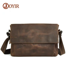 Joyir fashion casual male real leather crossbody bags for men genuine leather bag shoulder messenger retro bags for man B96