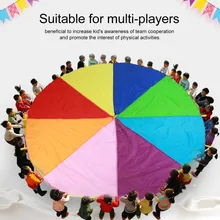 Jouet parapluie arc-en-ciel pour enfants, jouet parapluie arc-en-ciel, jeu de travail en équipe, sac à sauter, ballut, diamètre de 2M/3M/3.6M/6M, cadeau pour enfants