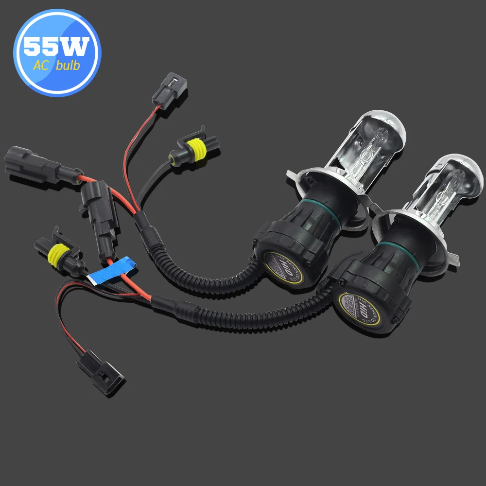 Buildreamen2 55 Вт H4 Hi/Lo авто HID ксеноновый Комплект AC балласт Bi ксеноновая лампа жгут