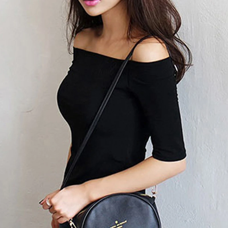 Short Sleeve Tshirt Women Cotton Summer T Shirt Off Shoulder Tops Tee Shirt T-Shirt Clothes 2019 femme Short Sleeve Tshirt Women Cotton Summer T Shirt Off Shoulder Tops Tee Shirt T-Shirt Clothes 2019 femme