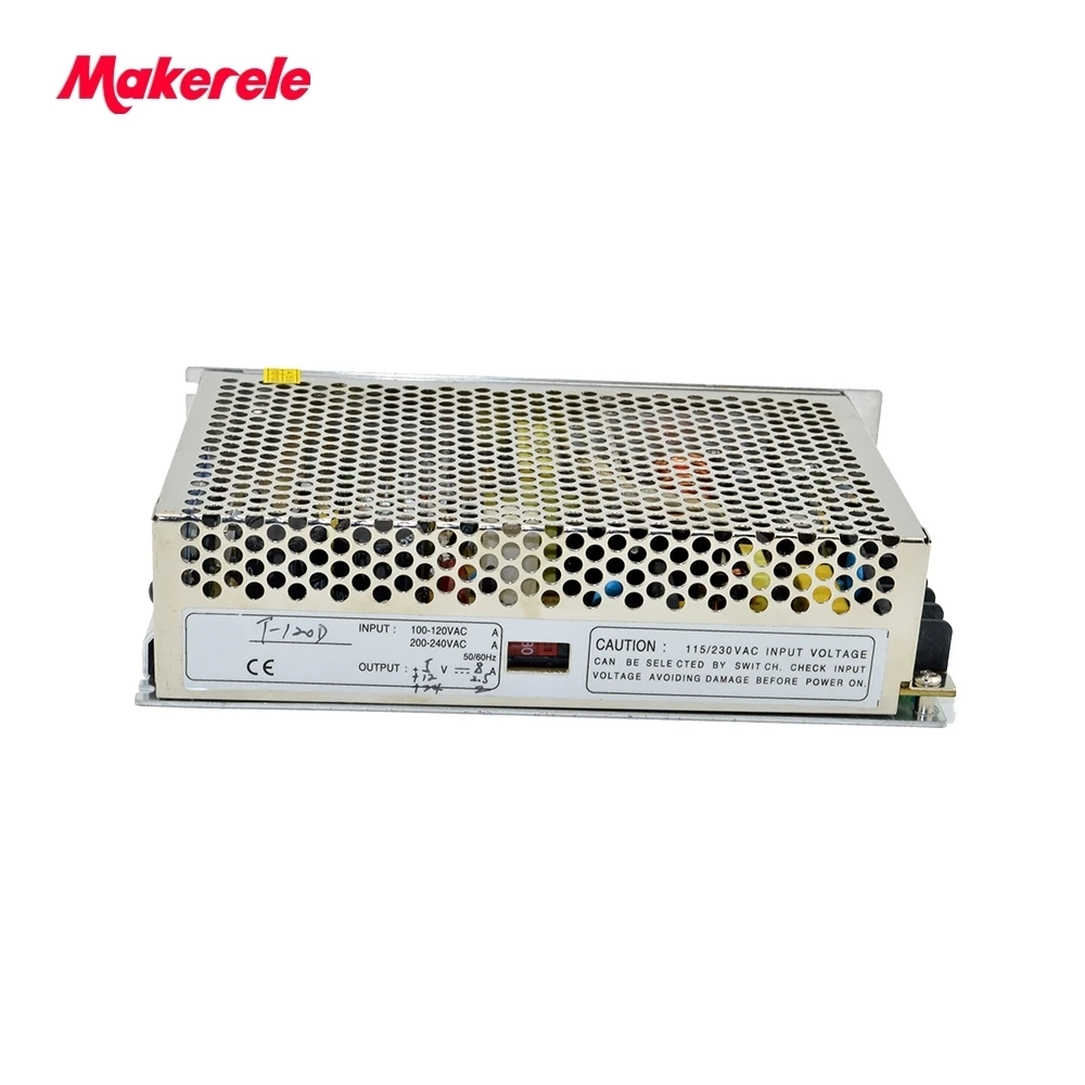 

customized model triple output type T-120D 5V 12V 24V SMPS 8A 2.5A 2A triple output dc constant power supply