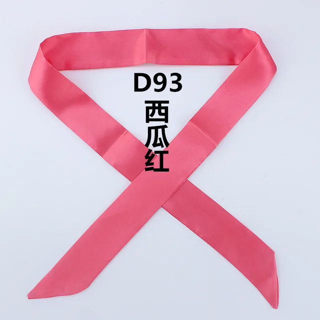 2024 Monochrome slender narrow long scarf tied bag handle scarves small ribbon decorative bag led towel head skinny scarves 2