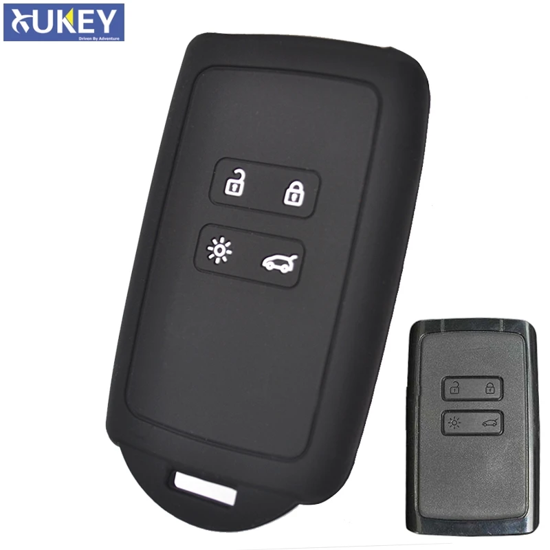 Кольцо брелок для Renault Koleos Kadjar Megane Talisman Captur Espace Clio оболочка на 2016 2019 4 кнопки|key cover
