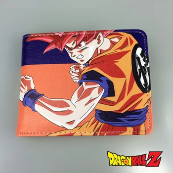 

2016 Short Wallets Cartoon DragonBall Super saiyan cool wallet Kakarotto Monkey King Anime Fans Purse Collection