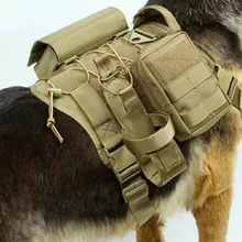 53~ 115 см 3 кармана жилет для собак полицейский собака боевой тактический охотничий жилет тренировочный водонепроницаемый защитный комплект одежды для собак