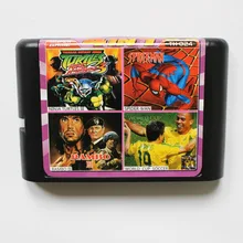 TH-024 4 в 1 игровой картридж 16 бит md мульти игровая карта для sega genesis/mega drive