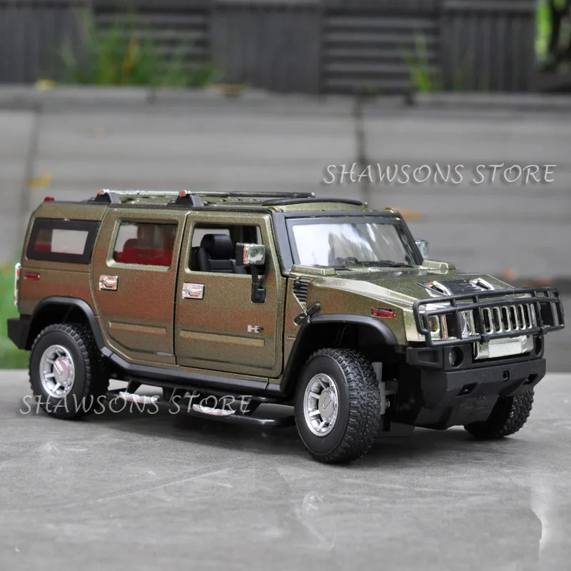 Литая модель автомобиля игрушки 1:24 для HUMMER H2 SUV автомобиль Реплика коллекция