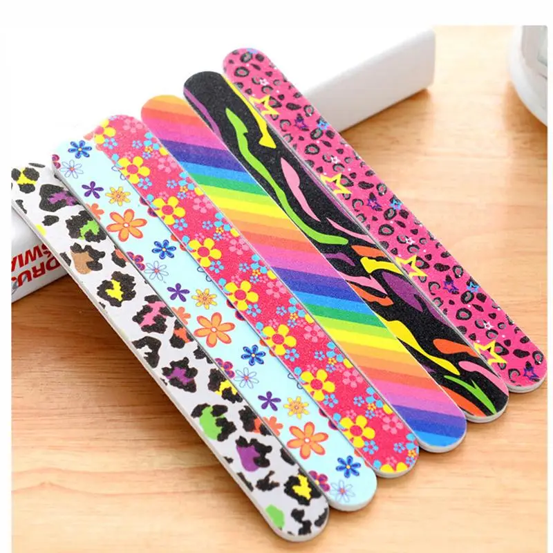 

1PCS Nail Art Sanding Salon Buffer Nail Files Sandpaper Manicure UV Gel Polisher Manicure Pedicure Nail Buffering Files Tools