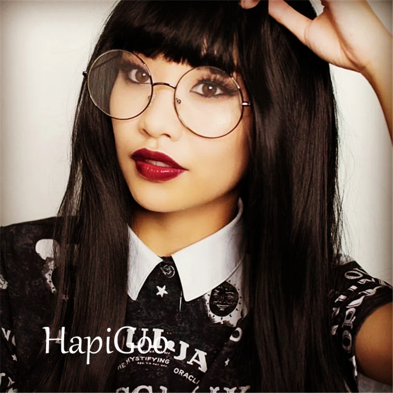 

HAPIGOO Unisex Lightweight Anti Harmful Blue Light UV Vintage Round Reading Glasses Metal Frame Retro Circle Eye Glasses Frames