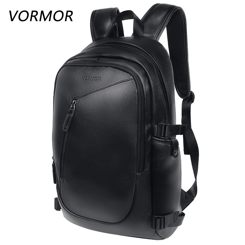 VORMOR متعددة الوظائف الرجال على ظهره الأزياء للماء بو الجلود على ظهره الذكور السفر حقيبة عارضة حقيبة مدرسية للنساء