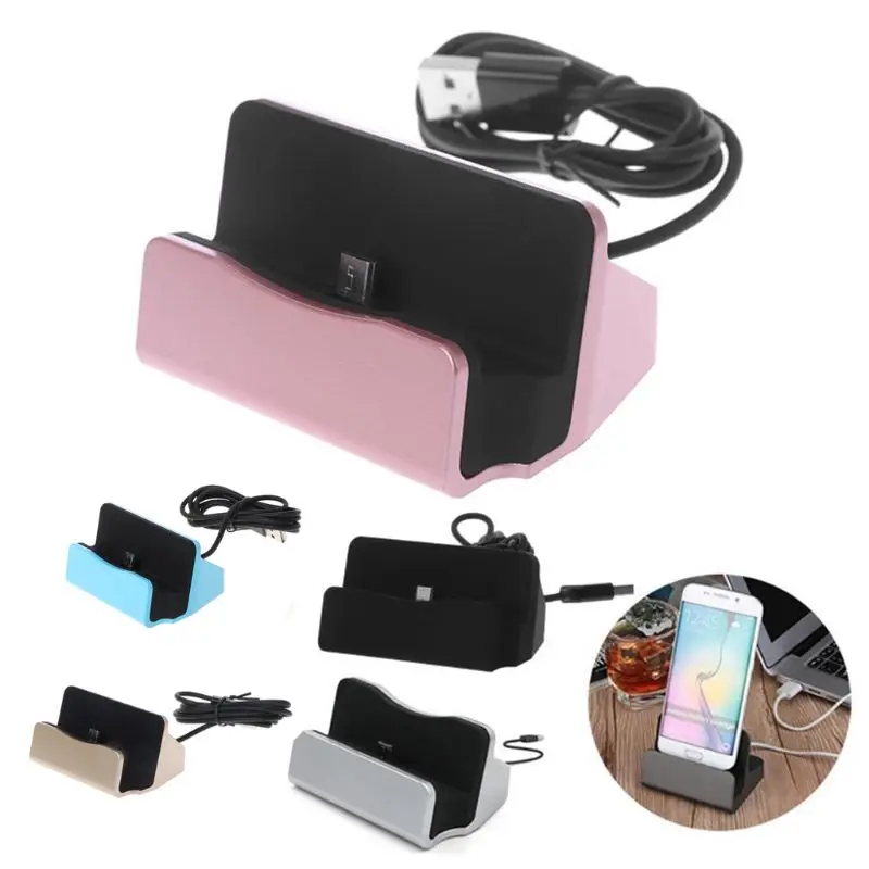 

Desktop Charger Stand Dock Station Sync Charge Desk Cradle For Android Cellphone