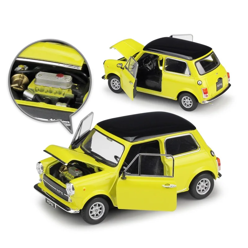 1:24 Welly Mini Cooper 1300 Красный/Желтый литье под давлением модель автомобиля