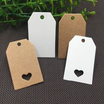 

300pcs/lot Multiple styles shaped Packing Label Gift Wedding Cardboard Kraft Paper Tag Price Labels