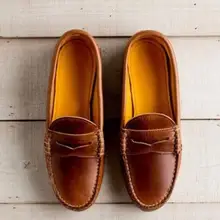 Женская обувь Лоферы Демисезонный женский Туфли без каблуков Мокасины без застежек; дышащие кожаные туфли женские Повседневное обувь Мокасины обувь Gommino