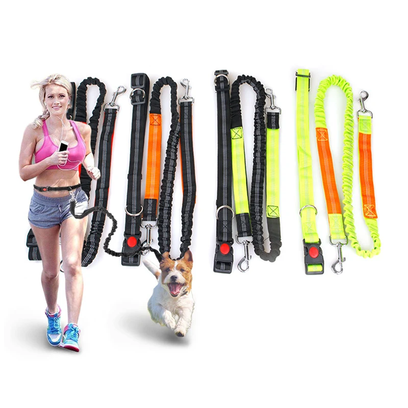 Ganyue Dog Running Leashes hands freedly Dog Leash Jogging Pet leash
