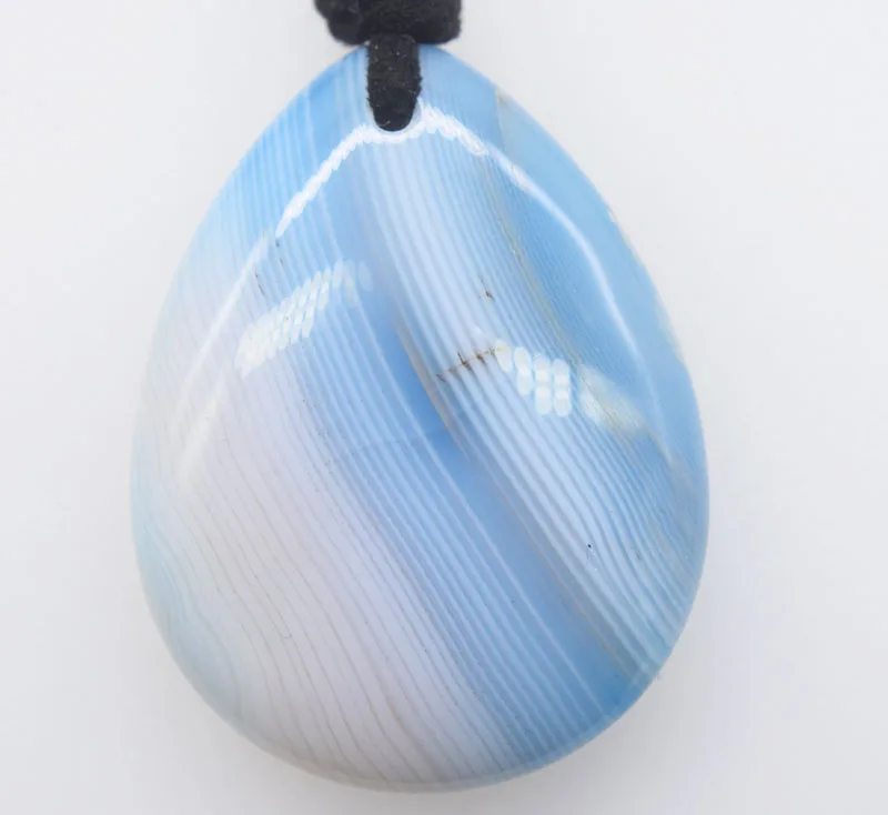 

blue veins agate drop 18inch pendant 30*40mm freshwater pearl necklace FPPJ wholesale beads nature