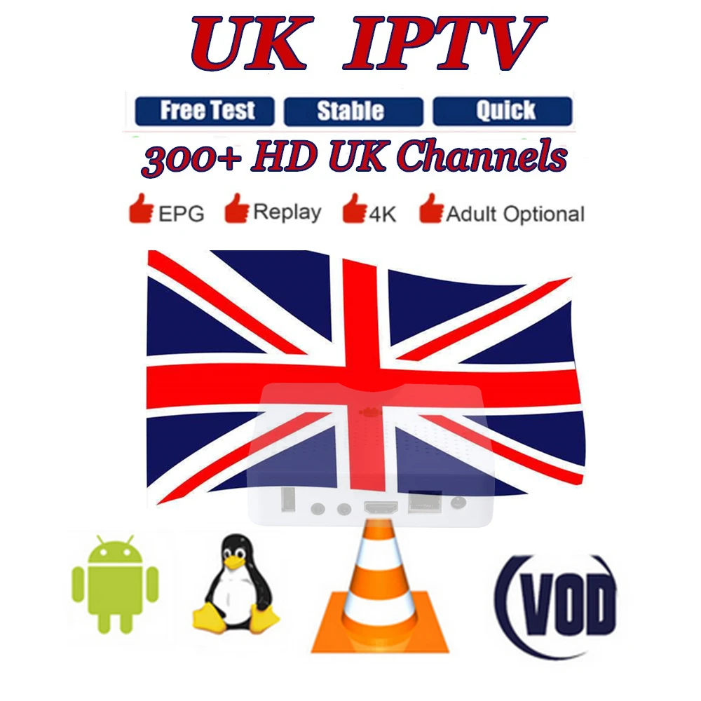 

2018 Promotion TVLINK UK IPTV Subscription Live TV VOD Movies channels French Arabic Europe Free IPTV Smart TV VLC Android
