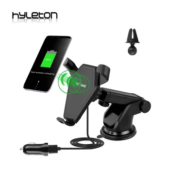 

Hyleton phone charger car holder 9V fast charge Universal QI wireless charger Suction Cups car holder for samsung Galaxy S8