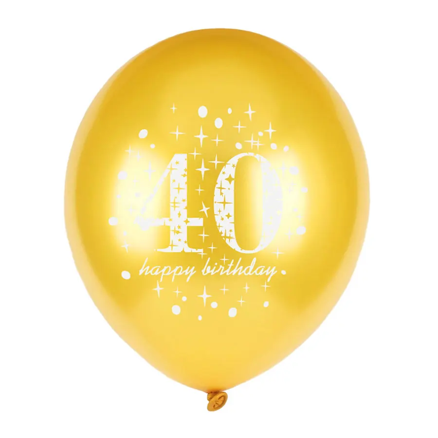 Baloon 30 40 50 60 надувные шары для дня рождения Черное золото лет украшение взрослых