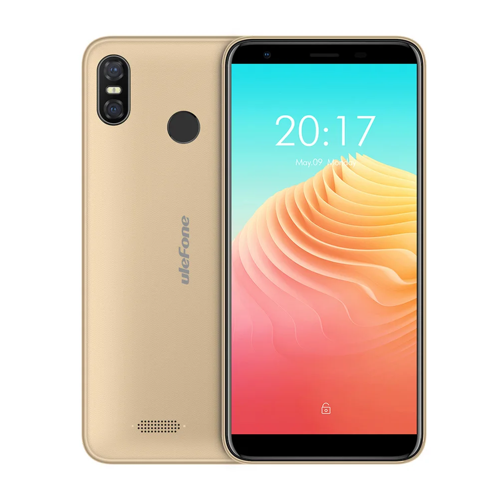 Ulefone S9 Pro 5,5 pulgadas HD + Android 8,1 MTK6739 Quad Core 2 GB RAM 16 GB ROM 13MP + cámara trasera Dual 5MP 4G teléfono móvil