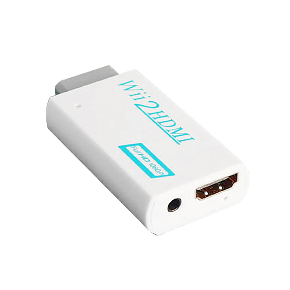  100 PCS un sacco di Wii al Convertitore di HDMI Supporto Full HD 720 P 1080 P 3.5mm Audio per Wii 2