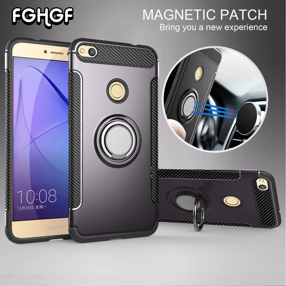 

FGHGF Case For Huawei Honor 8 9 P9 Lite Coque Magnetic Back Cover For Honor 7X 8X MAX Adsorbable Soft TPU Anti-drop Phone Shell
